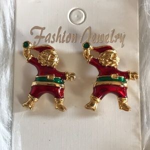 Christmas Santa 🎅🏻 earrings costume jewelry